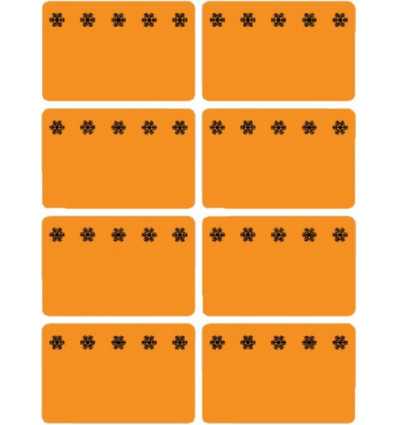 HERMA Etiketten diepvries 26x40mm - 48st oranje