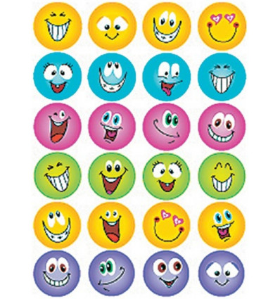 HERMA Stickers smiley glitter folie