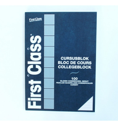 FIRST CLASS Cursusblok A4 comm.ger- 100b