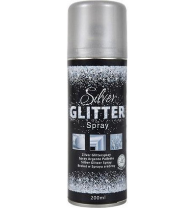 Glitterspray zilver Goodmark hairspray 125ml