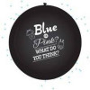 JEP! Partypopper gender reveal - zwart met blauwe confetti