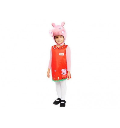 PEPPA PIG Verkleedkledij Peppa - 3/4j plushen hoofd + kostuum
