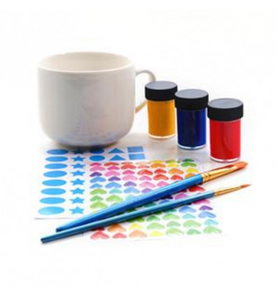KIKKERLAND Decorate your own cup - set