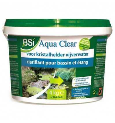 BSI Aqua clear - 4kg voor kristalhelder vijverwater