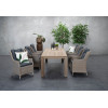OSBORNE dining fauteuil- vintage willow/ kussen reflex black stevige tuinstoel