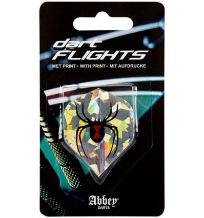 ABBEY Dartflights 3st.- zwart/ zilver
