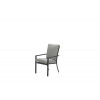 SERGIO dining stoel - carbon zwart/ l. grijs - incl. kussen