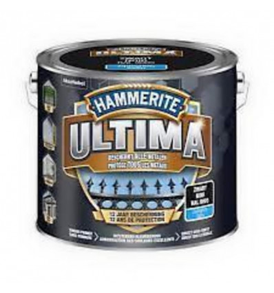 HAMMERITE Ultima - zijdeglans zwart - 2.5L