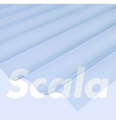 SCALA golfplaat 76/18 183x115cm 0.9mm PVC transparant