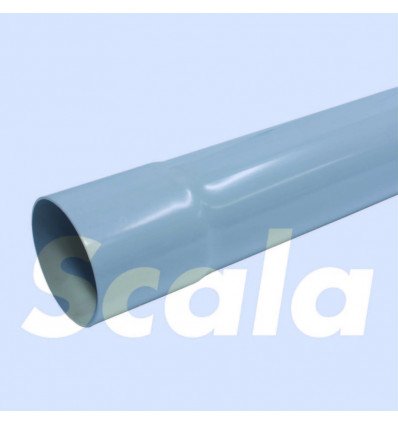SCALA PVC buis 80mm 2.8m lichtgrijs