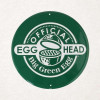 BIG GREEN EGG Tekstbord rond - Official Egghead groen