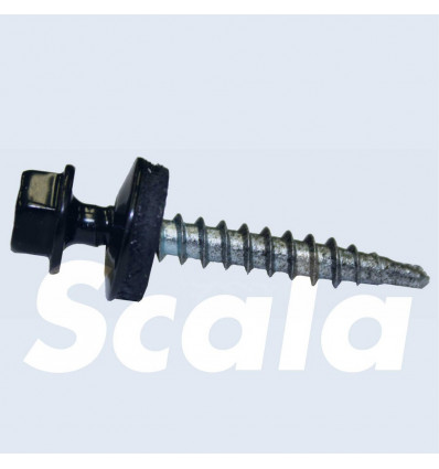 SCALA Dakschroeven voor metalen platen - 50st. zwart