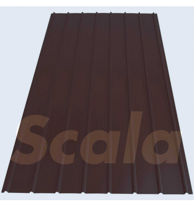SCALA Profielplaat gelakt 2x0.94m mahonie dakplaat metaal
