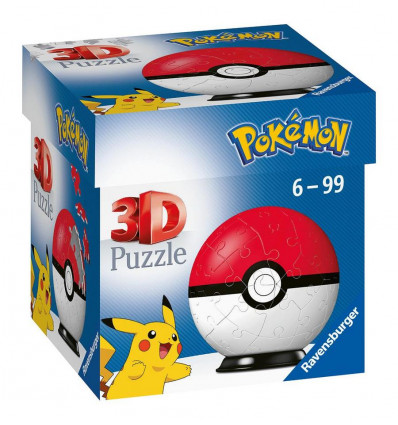 RAVENSBURGER Puzzel 3D - Pokemon 54st. - ass. dubbele codes 17197856/67/78