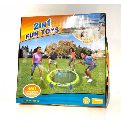 Fun toys trampoline bouncing spel - 2in1 10098114