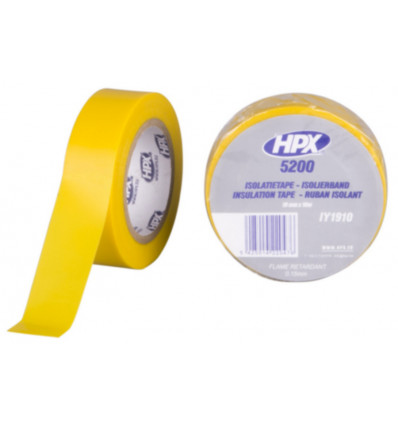 HPX Isolatietape PVC 19mm - geel - 10m