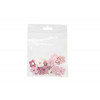 Strooideco bloemen 24st.- roze mix