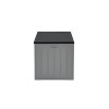 PRIMO Kussenbox 830L - 160x78x76cm - grijs/ zwart kussenkist tuinkoffer
