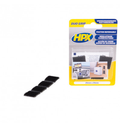 HPX Duo grip klik pads 25mm/25mm - hersluitbare klikbevestiging