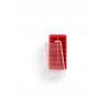 LEKUE - Ijsblokjesvorm rubber - rood met deksel - 14 ijsblokken