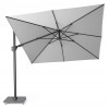CHALLENGER T2 parasol 3x3m - l. grijs/ antraciet excl. voet