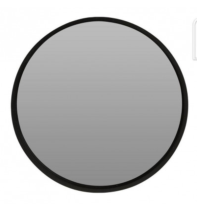 Spiegel rond 30cm - zwart