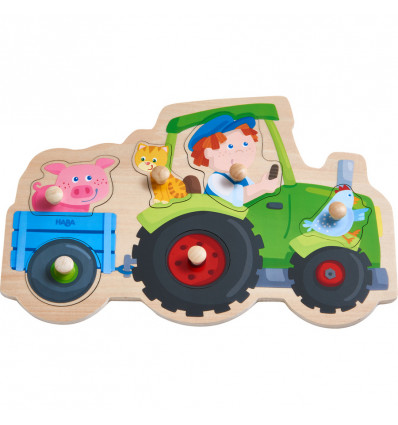 HABA Inlegpuzzel - Dolle tractor rit 305550