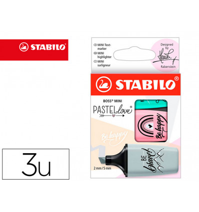 STABILO Boss mini pastellove - 3st.