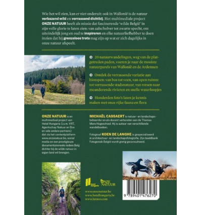 Wandelboek - Onze natuur - Ardennen en Wallonie