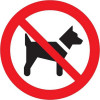 PICKUP Verboden voor honden - rond - 18 cm