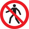 PICKUP Verboden voor voetgangers - rond- 18cm