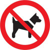 PICKUP Verboden voor honden - rond -30cm