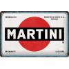 Tin sign 20x30cm - Martini logo white