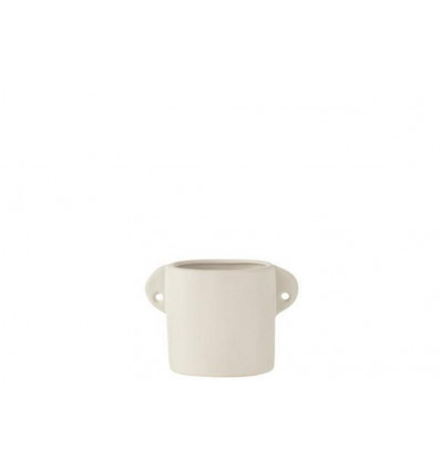 JLINE Pot Renaissance - 17.5x3.8x12.8cm - keramiek wit