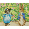 Crystal Art kit - Peter Rabbit and Tom kitten - 40x50cm