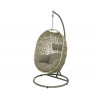 Egg chair palermo wicker - 121x105x196cm hangend - zand