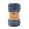 TISECO Cosy plaid microflanel- 130x160cm- stone blue
