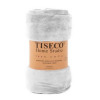 TISECO Cosy plaid microflanel- 130x160cm- licht grijs