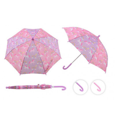 Paraplu eenhoorn en regenboog