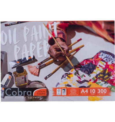 COBRA Olieverfpapier - A4 300g 10vellen FSC-mix