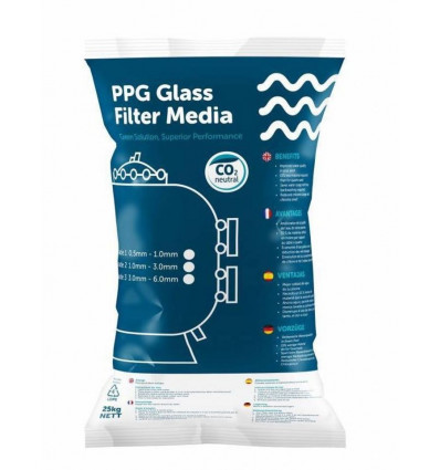 PPG Glass filter media - 25kg
