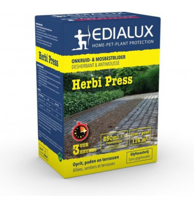 EDIALUX Herbi press + onyx3 onkruid en mos bestrijder 2x500ml