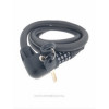 STAHLEX Kabel-cijferslot + LED 807 - 12x1200mm - mat zwart fietsslot
