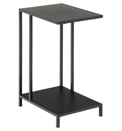NEWCASTLE Laptop tafel - 30x40x60cm - mat zwart metaal Side Table op pootjes