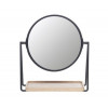 Make-up spiegel rond - bamboe 1x en 3x verrgrotende werking spiegel dia 16.5cm