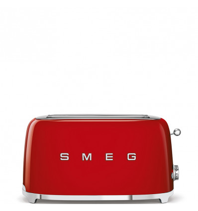 SMEG broodrooster 2x4 -rood toaster voor 4 sneden