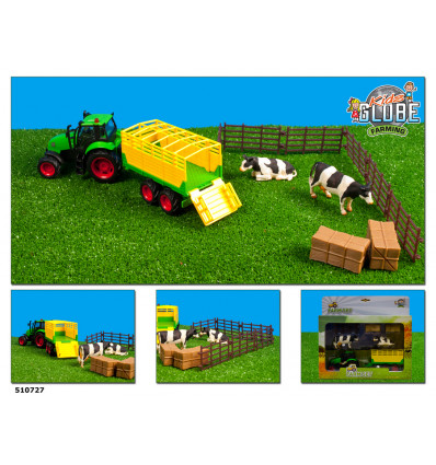 Boerderij speelset - Tractor m/aanhanger 10043555