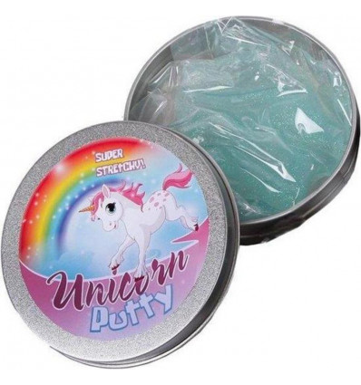 Unicorn putty in blik - glitter (prijs per stuk)
