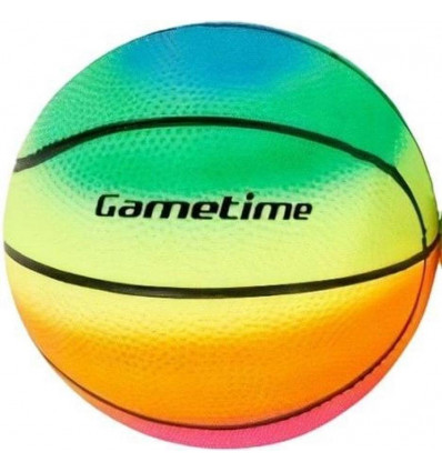 GAMETIME Voetbal / Basketbal regenboog - 23cm (prijs per stuk)