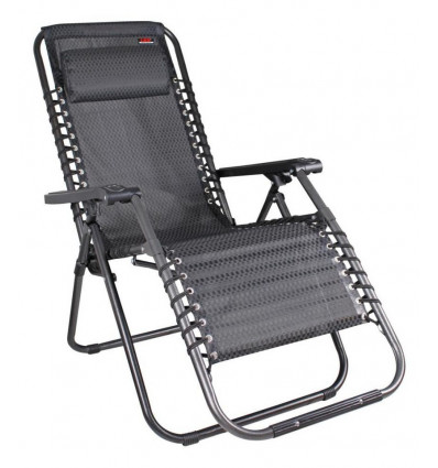 LEX Exclusive relaxstoel opvouwbaar - zwart